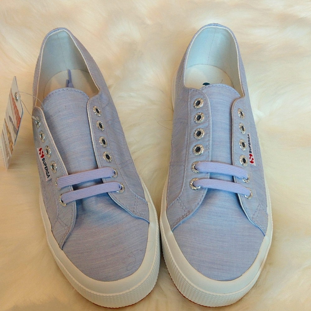 Superga 2750 fabric shirt  chambray size 9 NWT